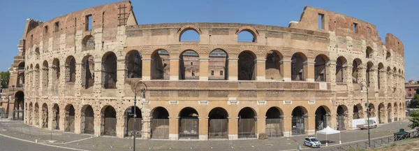 Panoramautsikt Över Romerska Colossum Roma Italien — Stockfoto