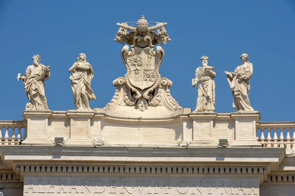 Detalle Arquitectónico Plaza San Pedro Ciudad Del Vaticano — Foto de Stock