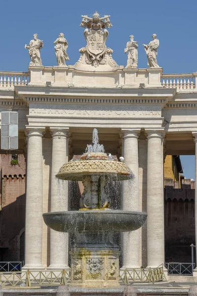 Detalhe Arquitetônico Praça São Pedro Cidade Vaticano — Fotografia de Stock