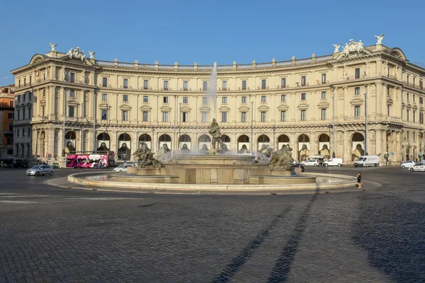 Rome Italië September 2020 Repubblica Plein Rome Italië — Stockfoto