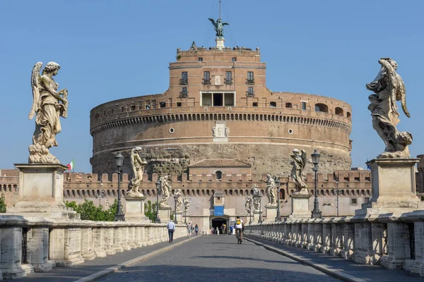 Rome Italië September 2020 Zicht Kasteelheilige Angelo Rome Italië — Stockfoto