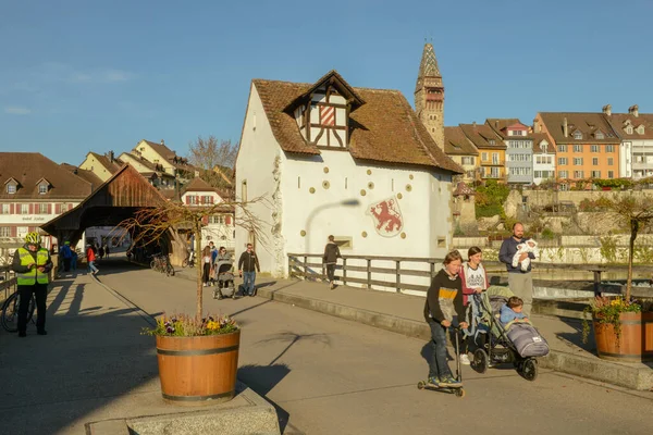 Bremgarten Suíça Novembro 2020 Cidade Histórica Bremgarten Suíça — Fotografia de Stock