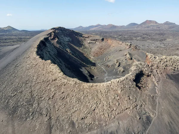 西班牙加那利兰萨罗特岛的火山景观 — 图库照片