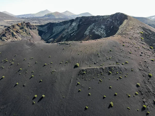 Paesaggio Con Vulcano Alle Canarie Lanzarote Spagna — Foto Stock