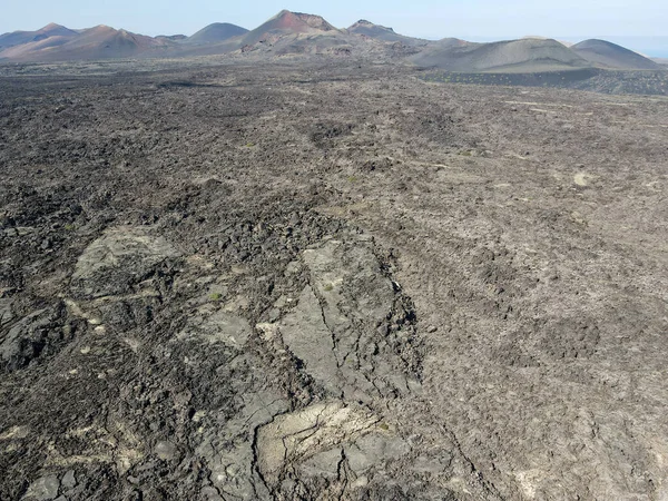 Paesaggio Con Vulcano Alle Canarie Lanzarote Spagna — Foto Stock