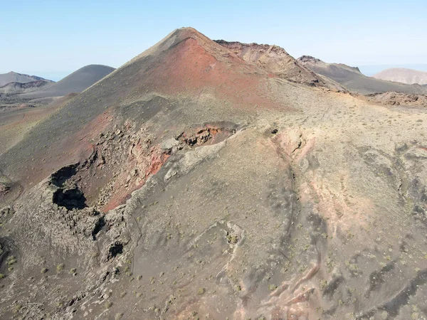 Landskap Med Vulkan Kanarieöarna Lanzarote Spanien — Stockfoto