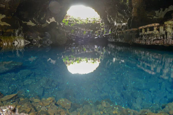 Lanzarote Spanien Januari 2021 Jameos Del Agua Konstnären Cesar Manrique — Stockfoto