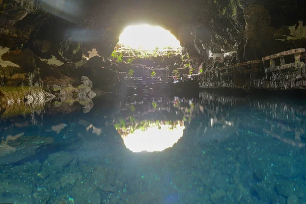 Lanzarote Spanien Januari 2021 Jameos Del Agua Konstnären Cesar Manrique — Stockfoto