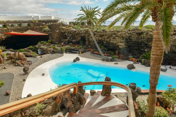 Lanzarote Spanien Januari 2021 Jameos Del Agua Konstnären Cesar Manrique — Stockfoto