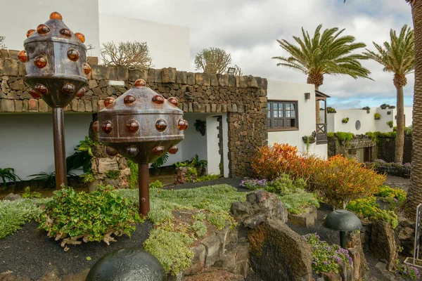 Lanzarote Spanien Januari 2021 Jameos Del Agua Konstnären Cesar Manrique — Stockfoto