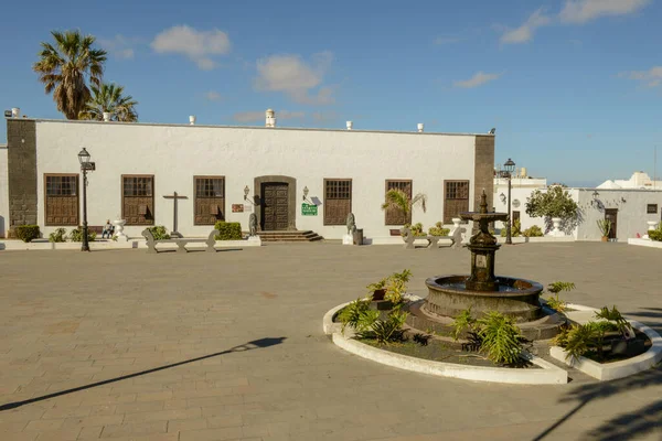 Teguise Spanien Januar 2021 Die Kolonialstadt Teguise Auf Der Kanareninsel — Stockfoto