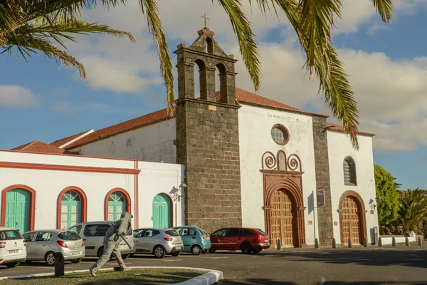 Teguise España Enero 2021 Ciudad Colonial Teguise Isla Canaria Lanzarote —  Fotos de Stock