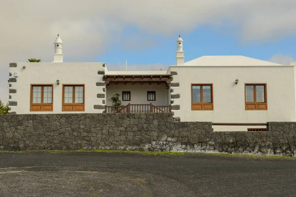 Maison Ville Coloniale Teguise Sur Île Des Canaries Lanzarote Espagne — Photo