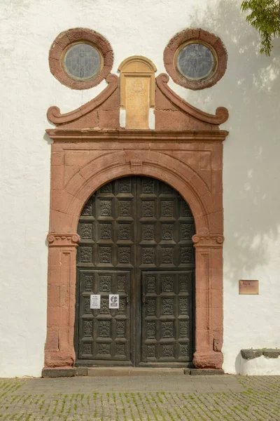 Detalhe Cidade Colonial Teguise Ilha Canária Lanzarote Espanha — Fotografia de Stock