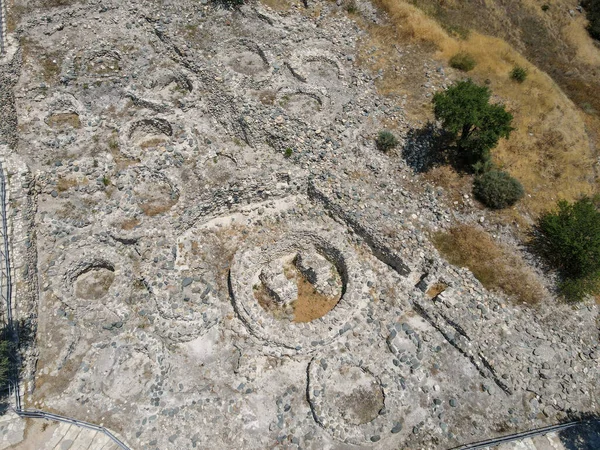 Neolitické Osídlení Choirokoitie Kyperském Ostrově Světového Dědictví Unesco — Stock fotografie