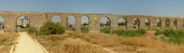 Ancient Roman Aqueduct Larnaca Island Cyprus — Stock fotografie