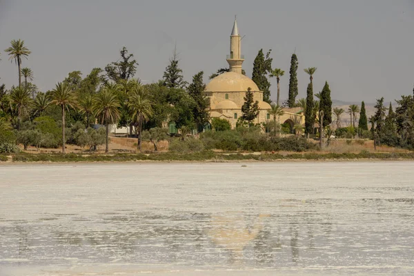 Mesquita Hala Sultan Tekke Lago Salgado Larnaca Chipre — Fotografia de Stock