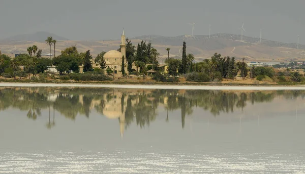 Hala Sultan Tekke Mosquee Salt Lake Larnaca Cyprus — 图库照片