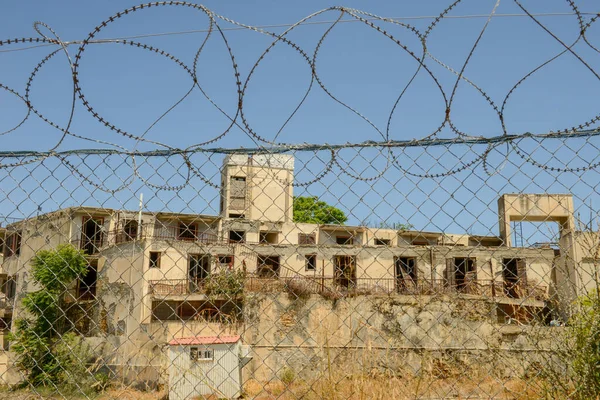 Lefkoşe Nin Kıbrıs Sınırındaki Yeşil Hat — Stok fotoğraf