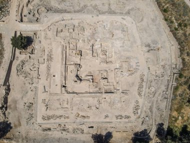 Kıbrıs adasındaki Pafos harabelerinde insansız hava aracı görüntüsü