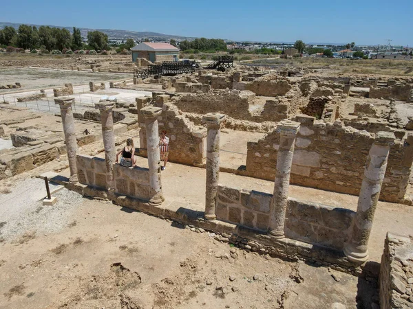 키프로스의 2021 키프로스의 도시에 고고학 공원의 — 스톡 사진