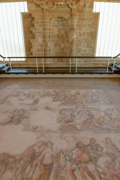 Paphos Kıbrıs Kentindeki Nea Paphos Arkeoloji Parkındaki Dionysos Evindeki Roma — Stok fotoğraf