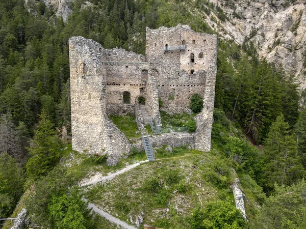Ruiny Zamku Belfort Koło Brienz Szwajcarskich Alpach — Zdjęcie stockowe