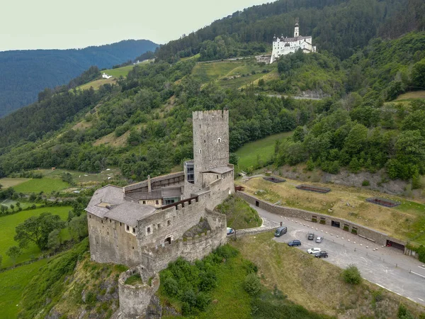 Zamek Książęcy Opactwo Benedyktyńskie Górze Maria Burgeis Południowym Tyrolu Włoszech — Zdjęcie stockowe