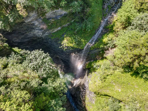 stock image The Viamala gorge is located between Thusis and Andeer on the Swiss alps