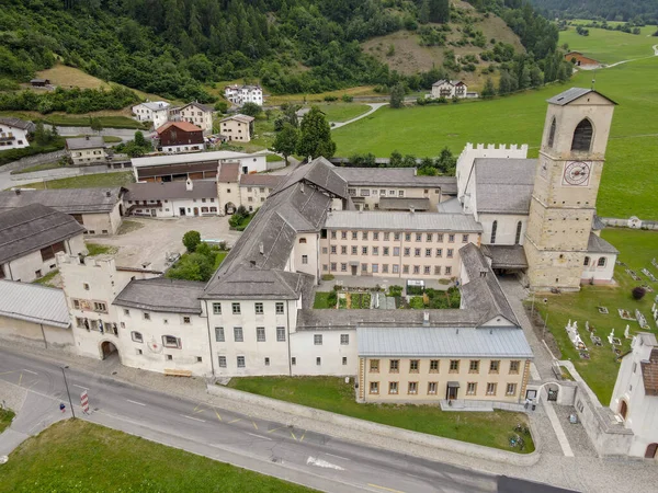 Benedictine Convent John Mustair Swiss Alps Unesco World Heritage — Zdjęcie stockowe