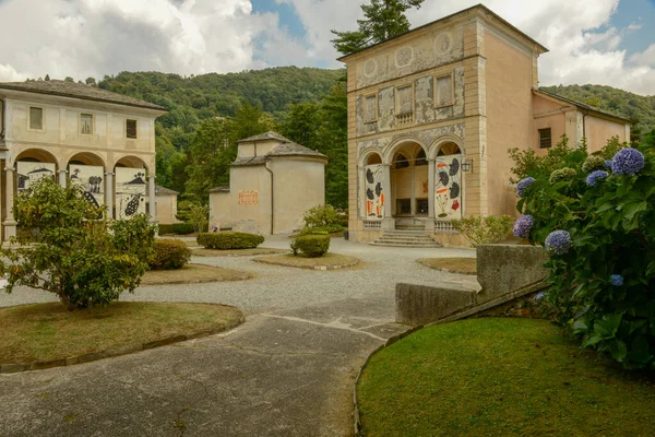 Varallo Italië September 2021 Gebouwen Van Heilige Berg Varallo Italië — Stockfoto