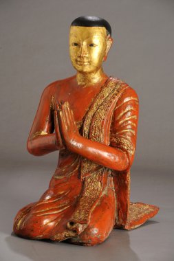 mogallana öğrencisi olarak Buda heykeli