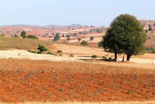 Rural landscape near Pindaya — Stock Photo, Image