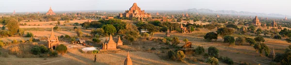 Vista panoramica sul sito archeologico di Bagan — Foto Stock