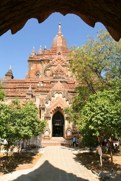 Htilominlo Tapınağı'nda Bagan Sit Alanı — Stok fotoğraf