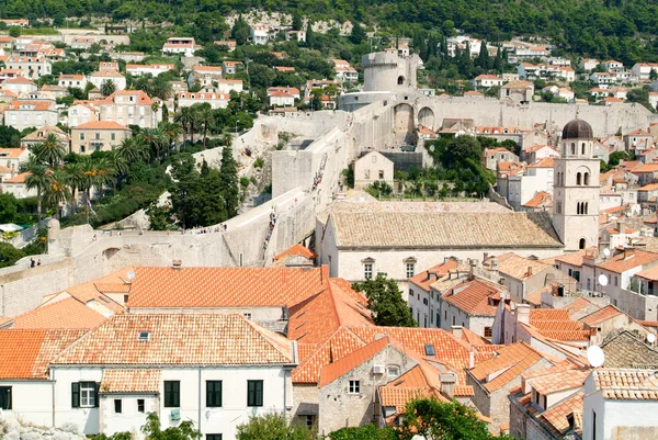 Pohled na staré město Dubrovník — Stock fotografie