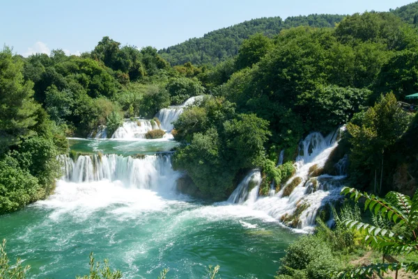 Cascate del parco nazionale di Krka — Foto Stock