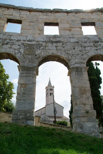 Italské amfiteátr — Stock fotografie