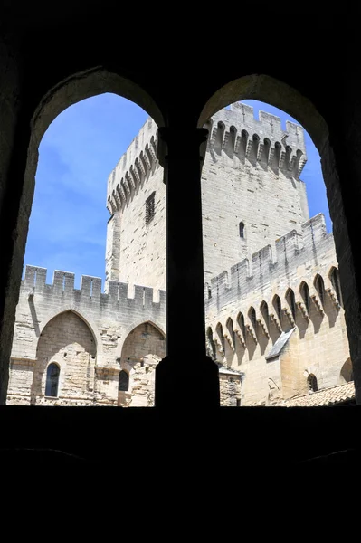 Paleis van de paus in Avignon op France — Stockfoto