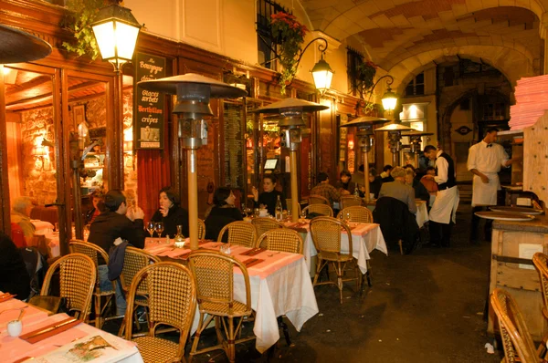 Restaurante calle de París — Foto de Stock