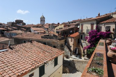 Capoliveri popüler Köyü Elba Adası, Toskana üzerinde