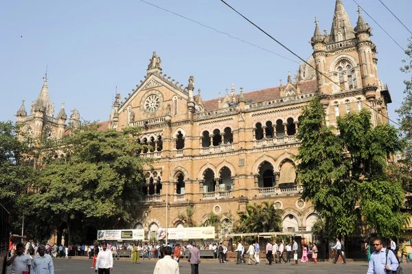 Chhatrapati Shivaji Terminus formerly Victoria station at Mumbai — Stock Photo, Image