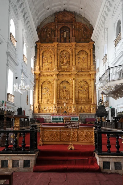 Interior de la Catedral de Se en Old Goa, India — Foto de Stock