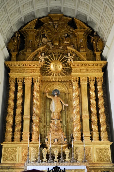 Interior of the church of St. Francis of Assisi, Old Goa — Stock Photo, Image