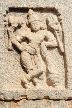 Vijayanagar İmparatorluğu'Hampi Antik kalıntıların detay