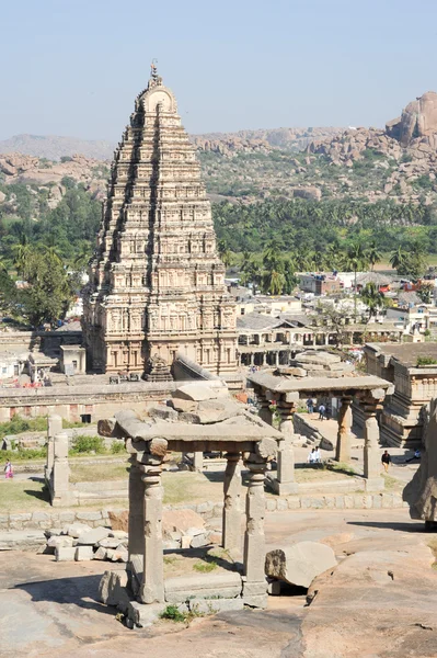 Blick auf den Shiva-virupaksha Tempel in Hampi, Indien — Stockfoto