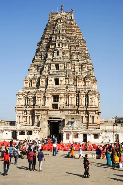 Blick auf den Shiva-virupaksha Tempel in Hampi, Indien — Stockfoto