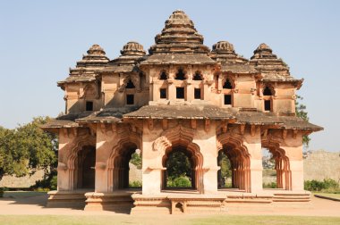 Lotus Mahal saray kalıntıları Hampi, Kraliyet Merkezi