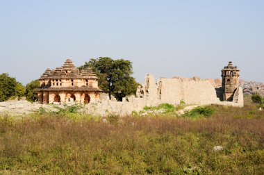Lotus Mahal saray kalıntıları Hampi, Kraliyet Merkezi