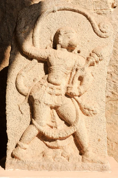 Basrelief at Royal Centre on Hampi — Stock Photo, Image